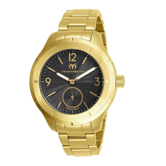 Technomarine Mens Watch MoonSun Yellow Gold Stainless Steel Bracelet TM818006 TechnoMarine Bracelets