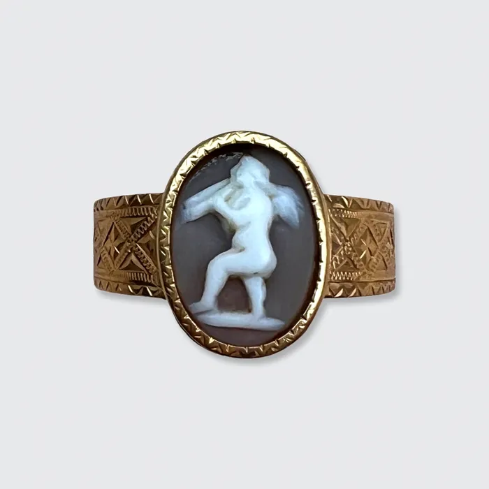 Victorian Musical Cherub Cameo Ring 21stfinds Rings Victorian Musical Cherub Cameo Ring 21stfinds Rings