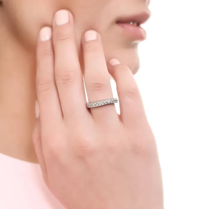 3Stone 125ct CZ Ring Set in Sterling Silver BERRICLE Rings