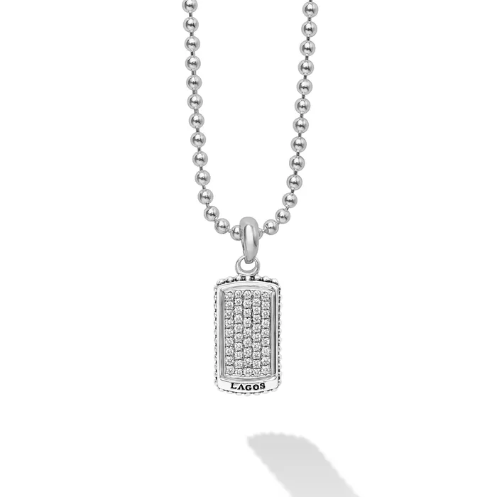Anthem Diamond Tag Amulet Necklace LAGOS Necklaces