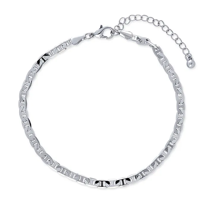 BERRICLE Bracelets Mariner Chain Anklet Ankle Bracelet in Base Metal