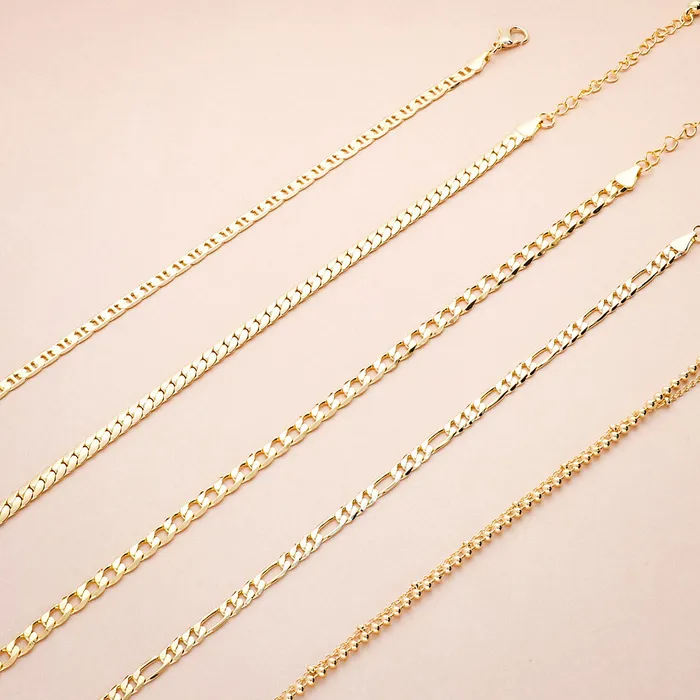 BERRICLE Bracelets Mariner Chain Anklet Ankle Bracelet in Base Metal