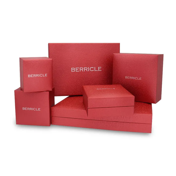 BERRICLE Earrings Solitaire Cushion CZ Set in Sterling Silver