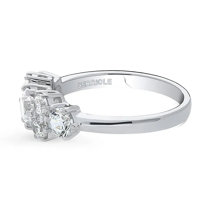 Flower CZ Ring in Sterling Silver BERRICLE Rings
