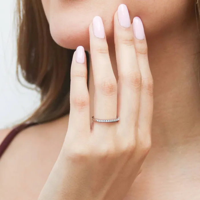 Rings BERRICLE Solitaire 03ct Emerald Cut CZ Ring Set in Sterling Silver