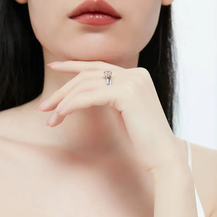 Rings BERRICLE Solitaire 08ct Bezel CZ Ring Set in Sterling Silver
