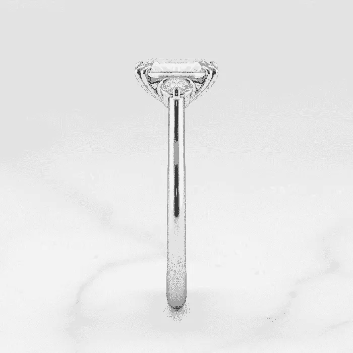 Rings Capucinne Emerald cut engagement ring three stone ring