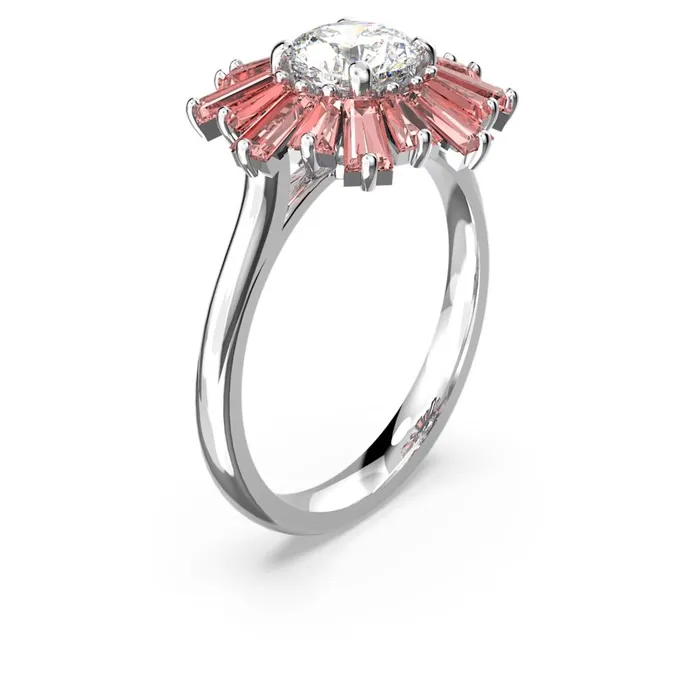 Rings Swarovski Swarovski Sunshine Ring Pink Rhodium plated 50
