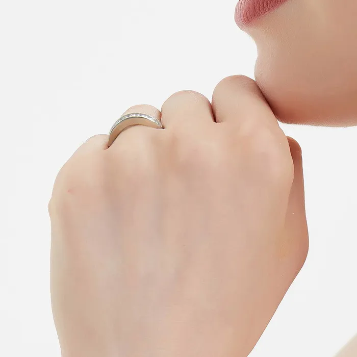 Solitaire 3ct Cushion CZ Ring Set in Sterling Silver BERRICLE Rings