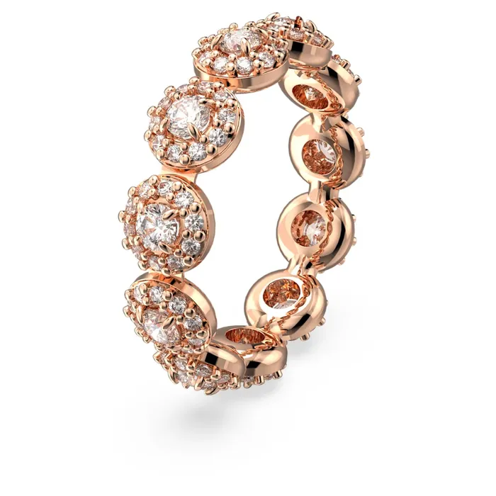 Swarovski Rings Swarovski Constella Ring Round cut White Rose GoldTone Plated Size58 Swarovski Rings Swarovski Constella Ring Round cut White Rose GoldTone Plated Size58
