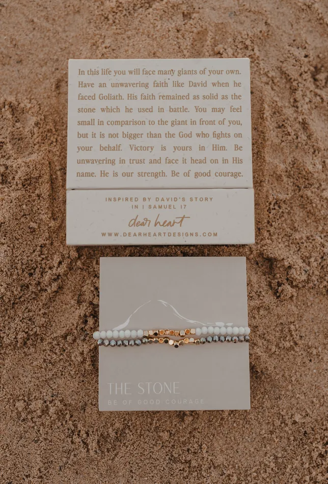 The Stone Bracelet Set Dear Heart Bracelets