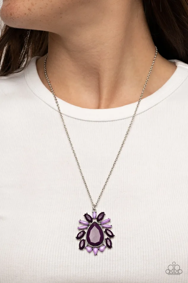 All Eyes On U Jewelry Paparazzi Accessories Necklaces Indie Icon Purple Paparazzi Necklace
