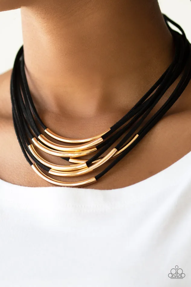 All Eyes On U Jewelry Paparazzi Accessories Walk The WALKABOUT Gold Paparazzi Necklace Necklaces