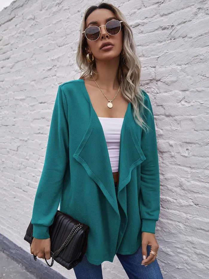 AnnaKaci Rings Open Front Shawl Jacket