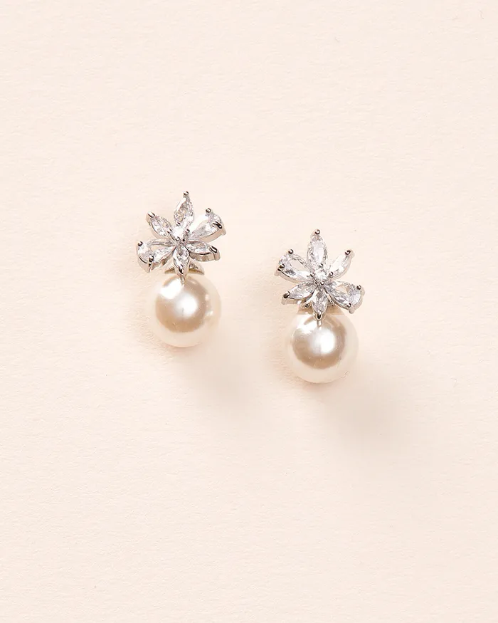Carmen Pearl Stud Earrings Dareth Colburn Earrings