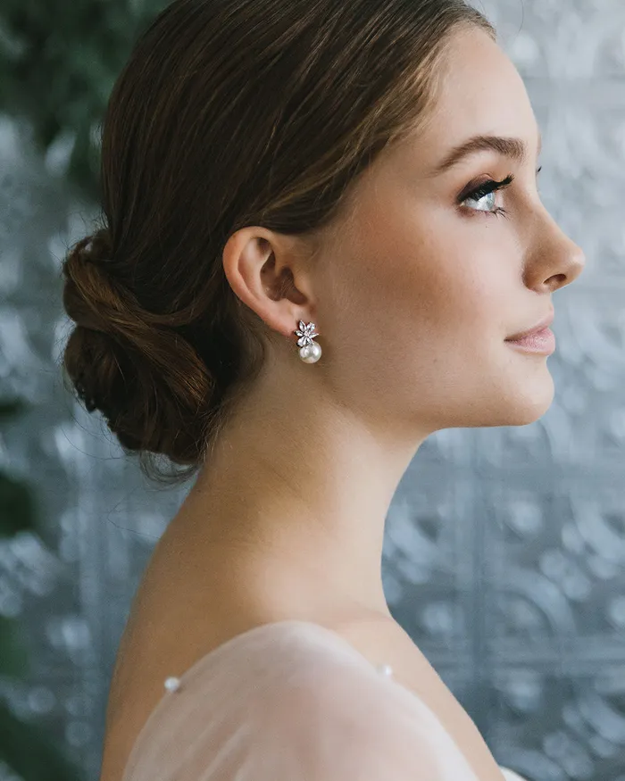 Carmen Pearl Stud Earrings Dareth Colburn Earrings