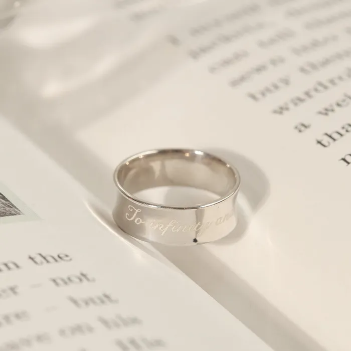 LOULOUROSE Rings Concave Ring