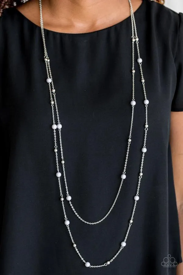 Necklaces Beach Party Pageant Silver Paparazzi Necklace All Eyes On U Jewelry Paparazzi Accessories