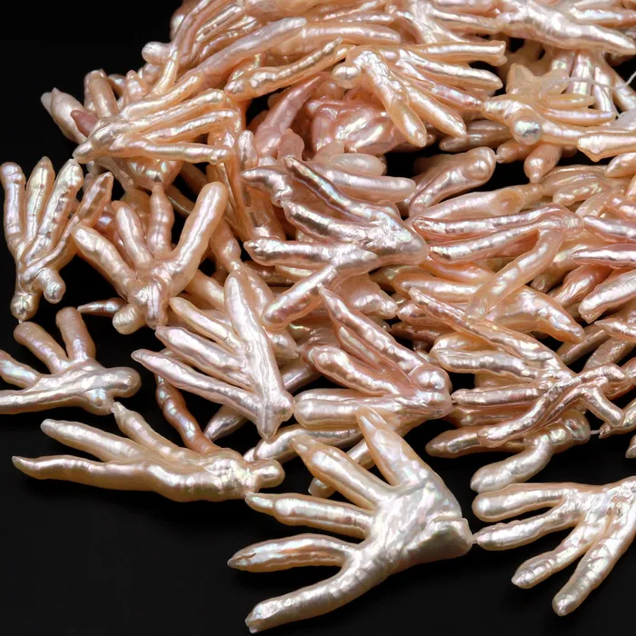 Necklaces Freeform Natural Peach Pink Biwa Pearl Long Stick Branch Pearl Pendant Genuine Freshwater Pearl 16 Strand Intrinsic Trading Necklaces Freeform Natural Peach Pink Biwa Pearl Long Stick Branch Pearl Pendant Genuine Freshwater Pearl 16 Strand Intrinsic Trading