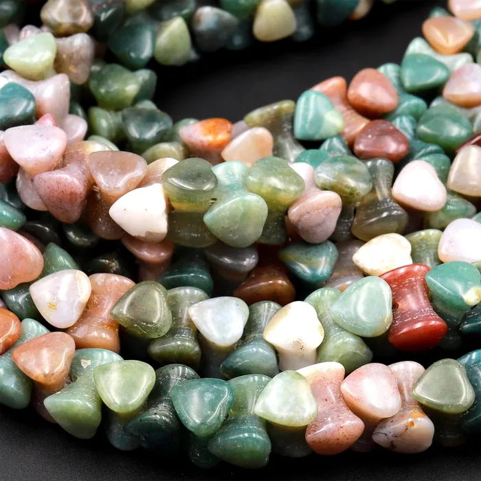 Necklaces Intrinsic Trading Double Heart Cut Natural Indian Agate Beads 10mm 155 Strand Necklaces Intrinsic Trading Double Heart Cut Natural Indian Agate Beads 10mm 155 Strand