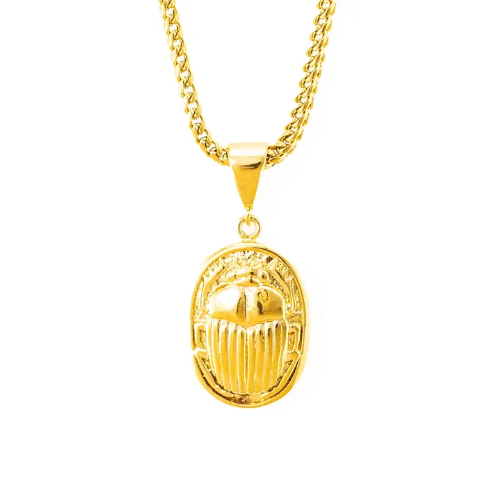 Necklaces SpicyIce Gold Scarab Necklace