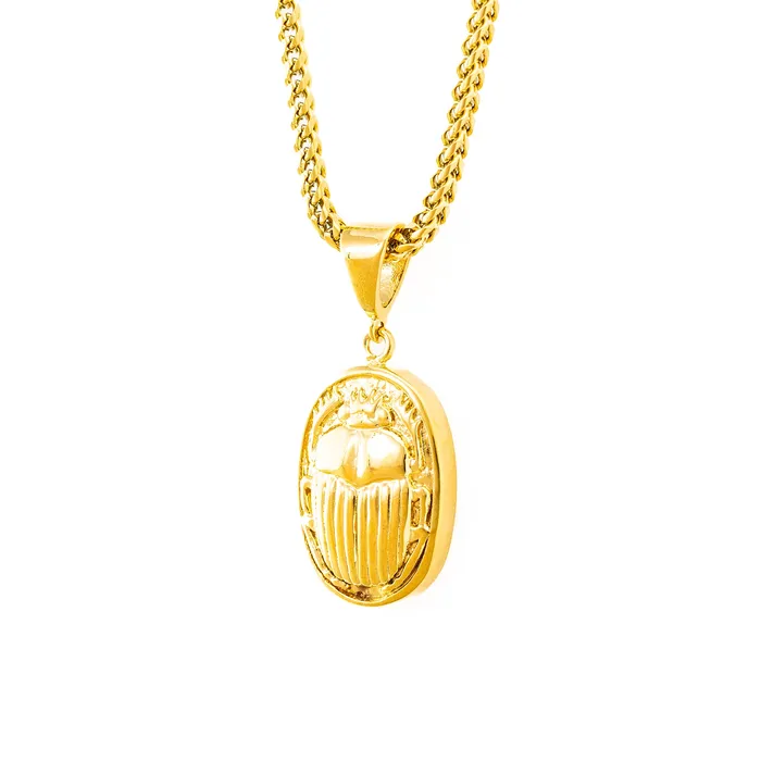 Necklaces SpicyIce Gold Scarab Necklace