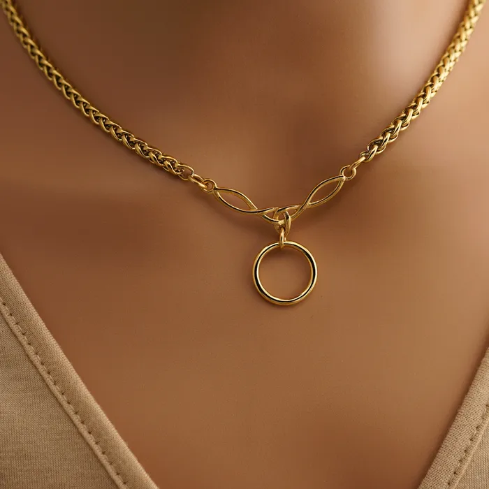PreStyled Sets Gold Celtic Wheat Chain Captive Collars