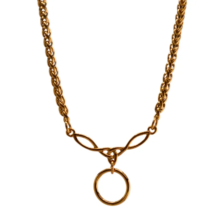PreStyled Sets Gold Celtic Wheat Chain Captive Collars