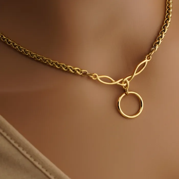 PreStyled Sets Gold Celtic Wheat Chain Captive Collars