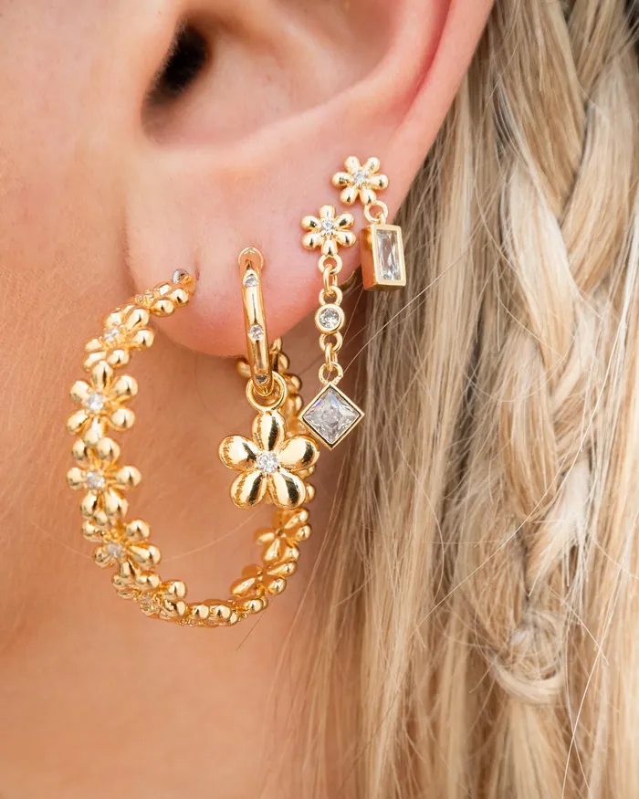 PreStyled Sets Luv Aj Daisy Chain Hoops Gold PreStyled Sets Luv Aj Daisy Chain Hoops Gold