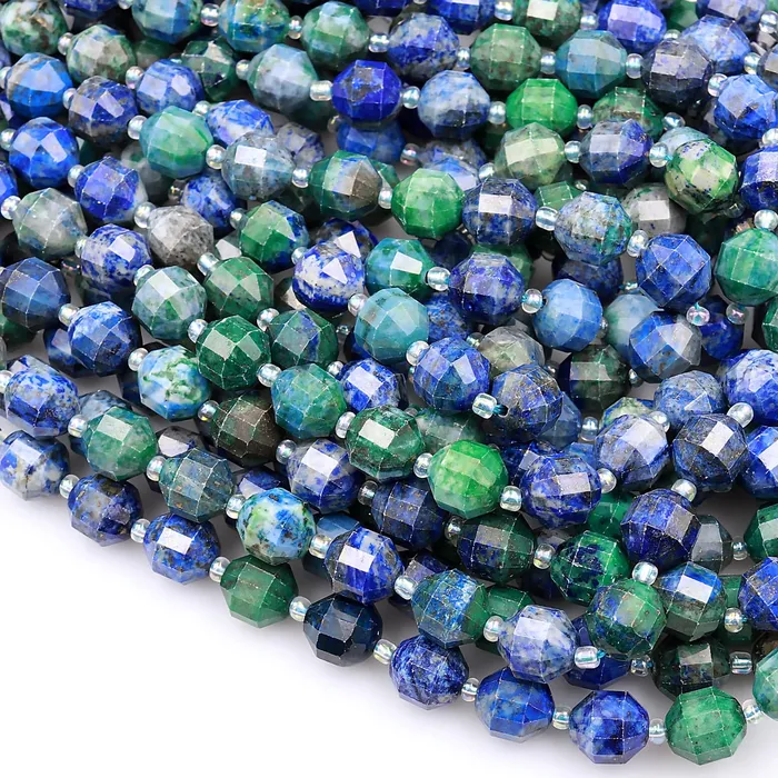 Rings Intrinsic Trading Chrysocolla 8mm 10mm Beads Faceted Energy Prism Double Terminated Point Cut 155 Strand Rings Intrinsic Trading Chrysocolla 8mm 10mm Beads Faceted Energy Prism Double Terminated Point Cut 155 Strand