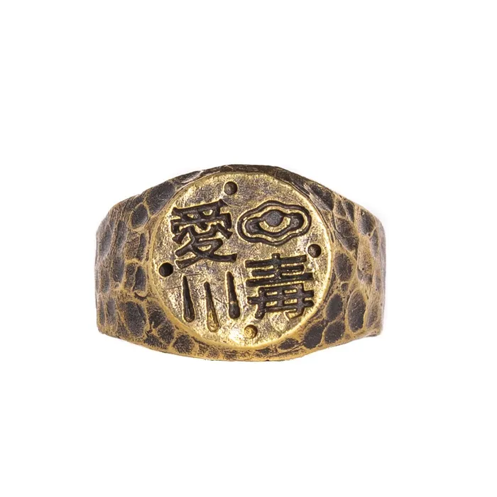 Rings JewelryLab LOVE POISON RING BRASS