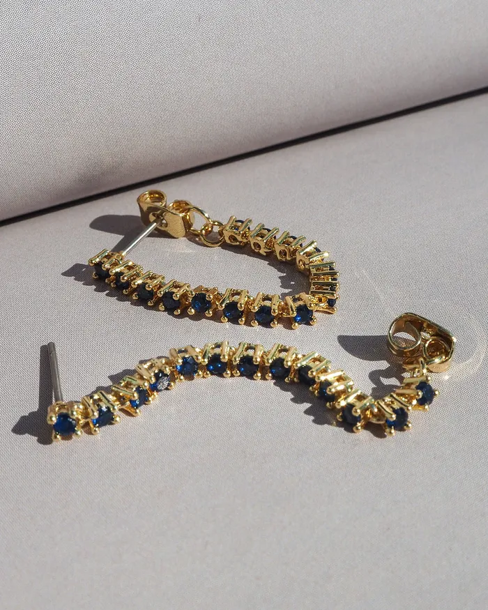 Rings Luv Aj Ballier Chain Studs Blue Sapphire Silver Rings Luv Aj Ballier Chain Studs Blue Sapphire Silver