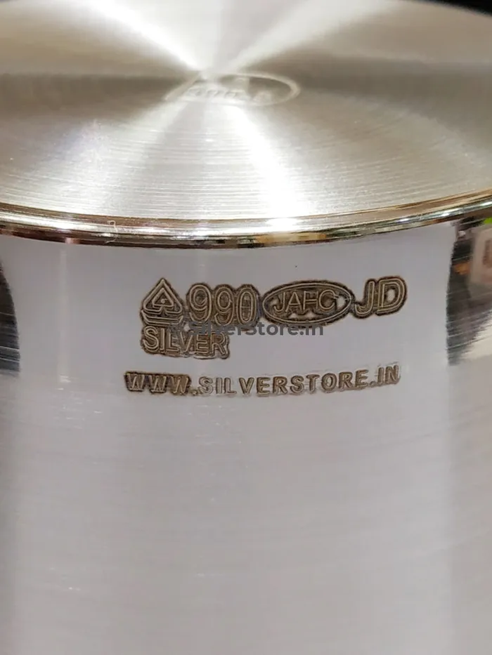 silversrorein Rings Silver Ghee Vati 990 BIS Hallmarked