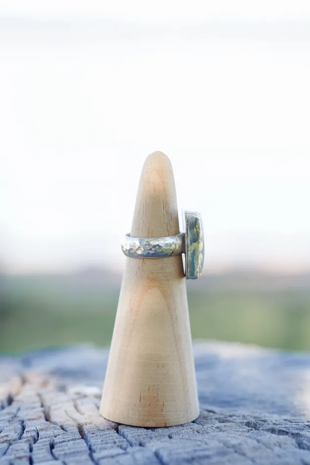 Small N Simple Jewelry Rings Low Dome Rectangle Chalcedony Ring Size 6 Small N Simple Jewelry Rings Low Dome Rectangle Chalcedony Ring Size 6