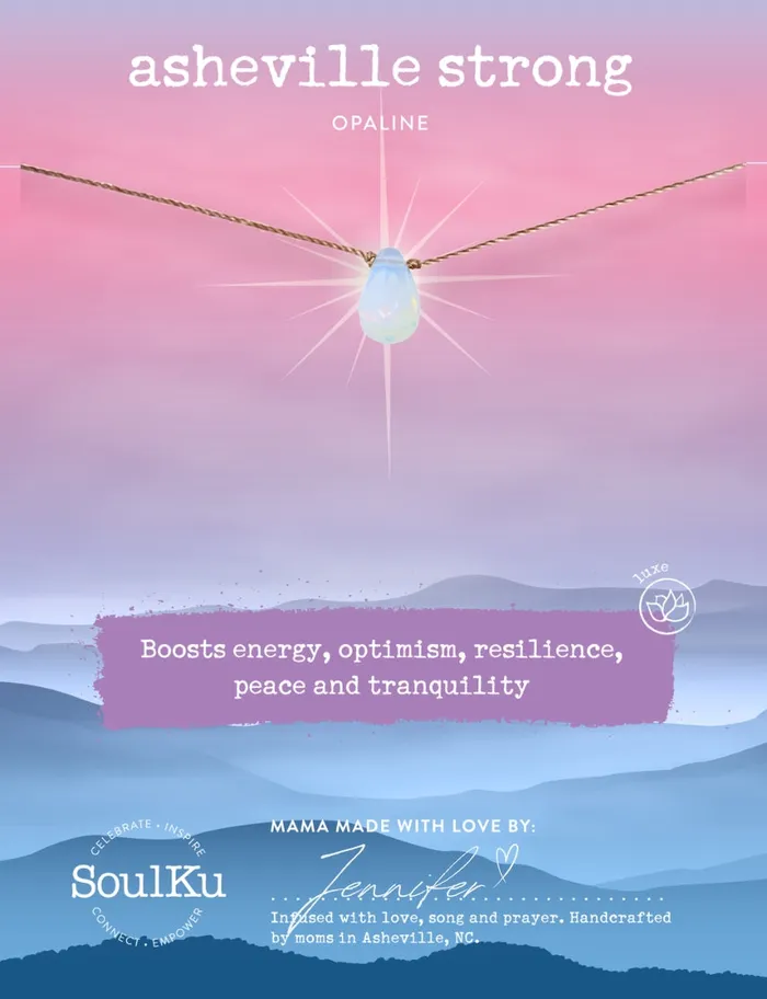 SoulKu Necklaces Asheville Strong Opaline Crystal Necklace
