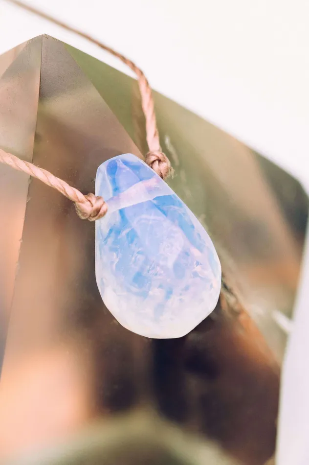 SoulKu Necklaces Asheville Strong Opaline Crystal Necklace